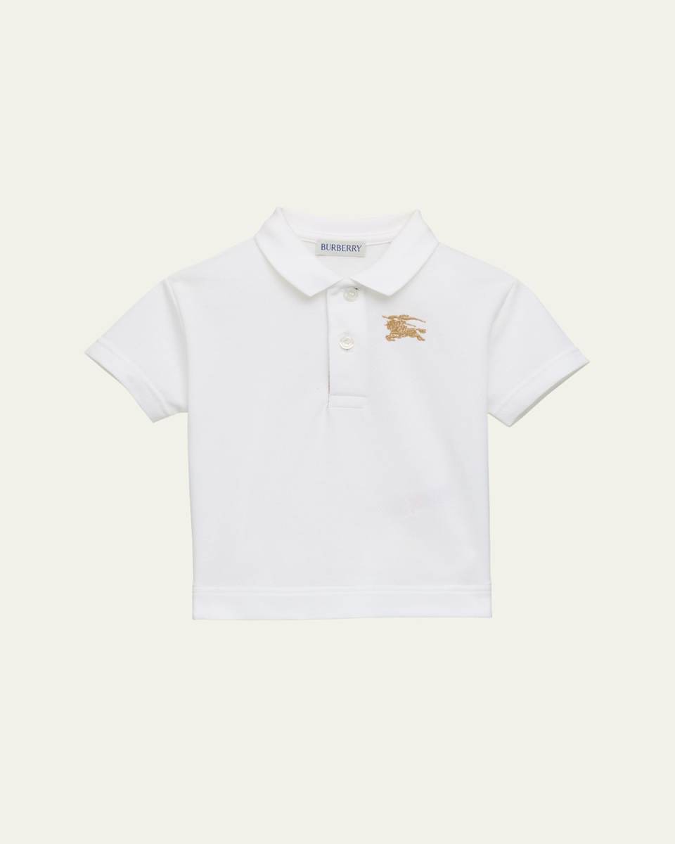 Boy's Johane Cotton Pique EKD Polo Shirt, Size 6M-